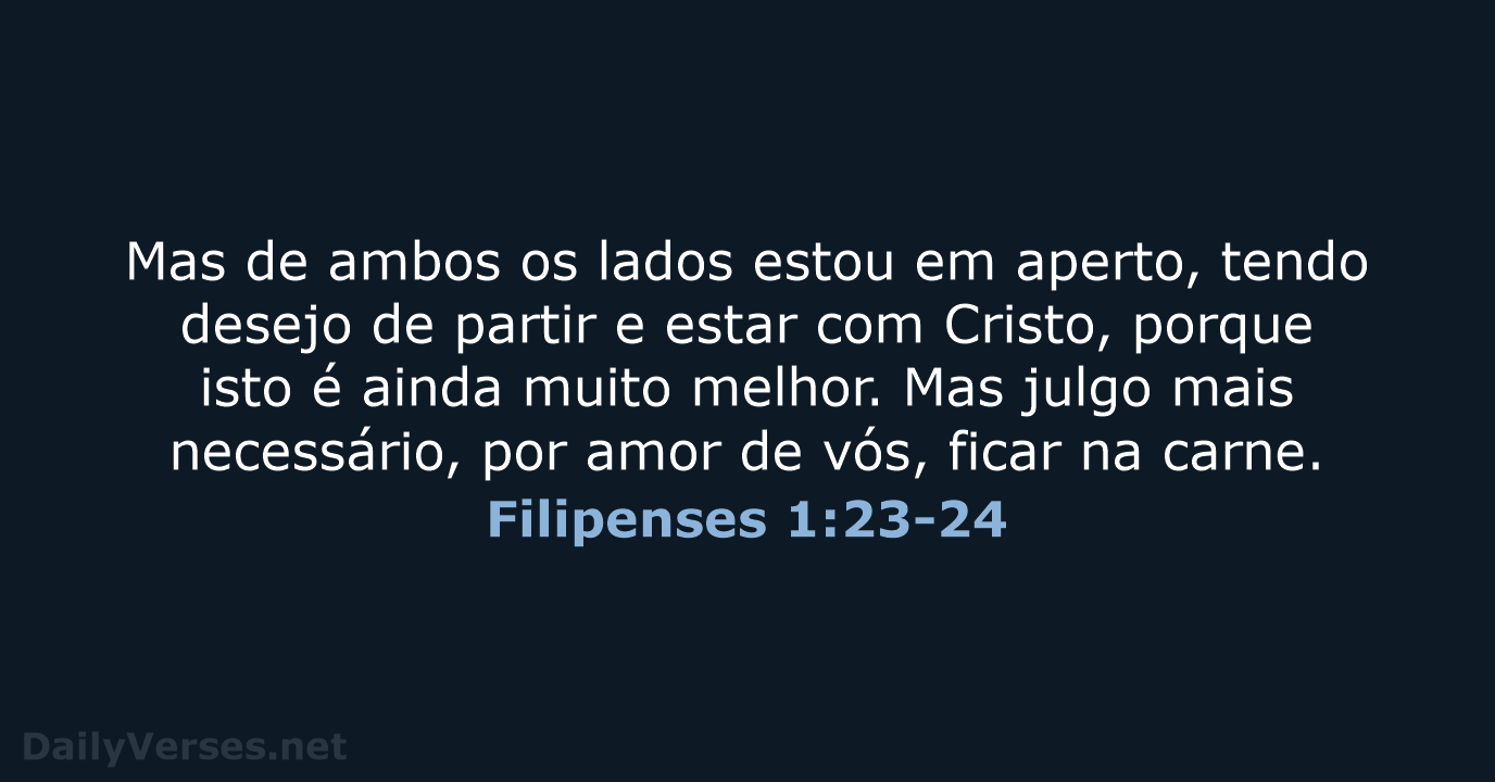 Filipenses 1:23-24 - ARC