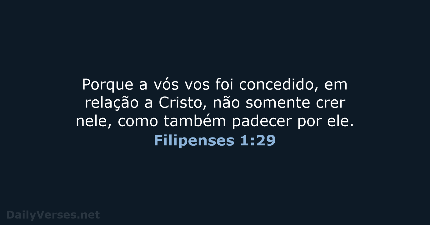 Filipenses 1:29 - ARC