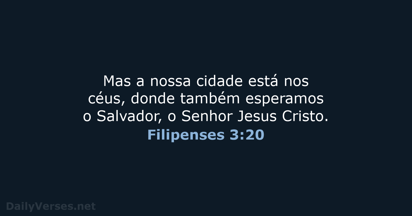 Filipenses 3:20 - ARC