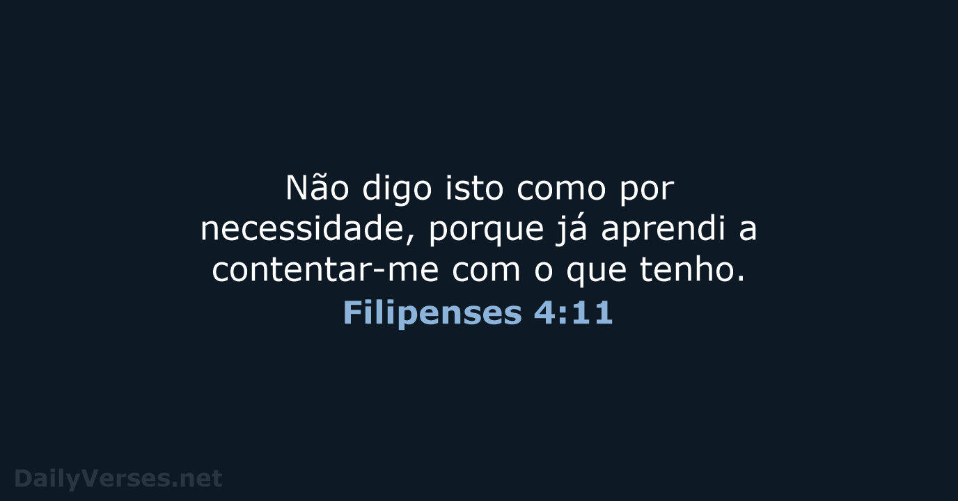 Filipenses 4:11 - ARC