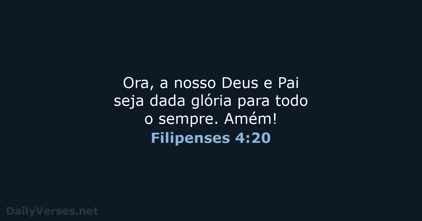Filipenses 4:20 - ARC