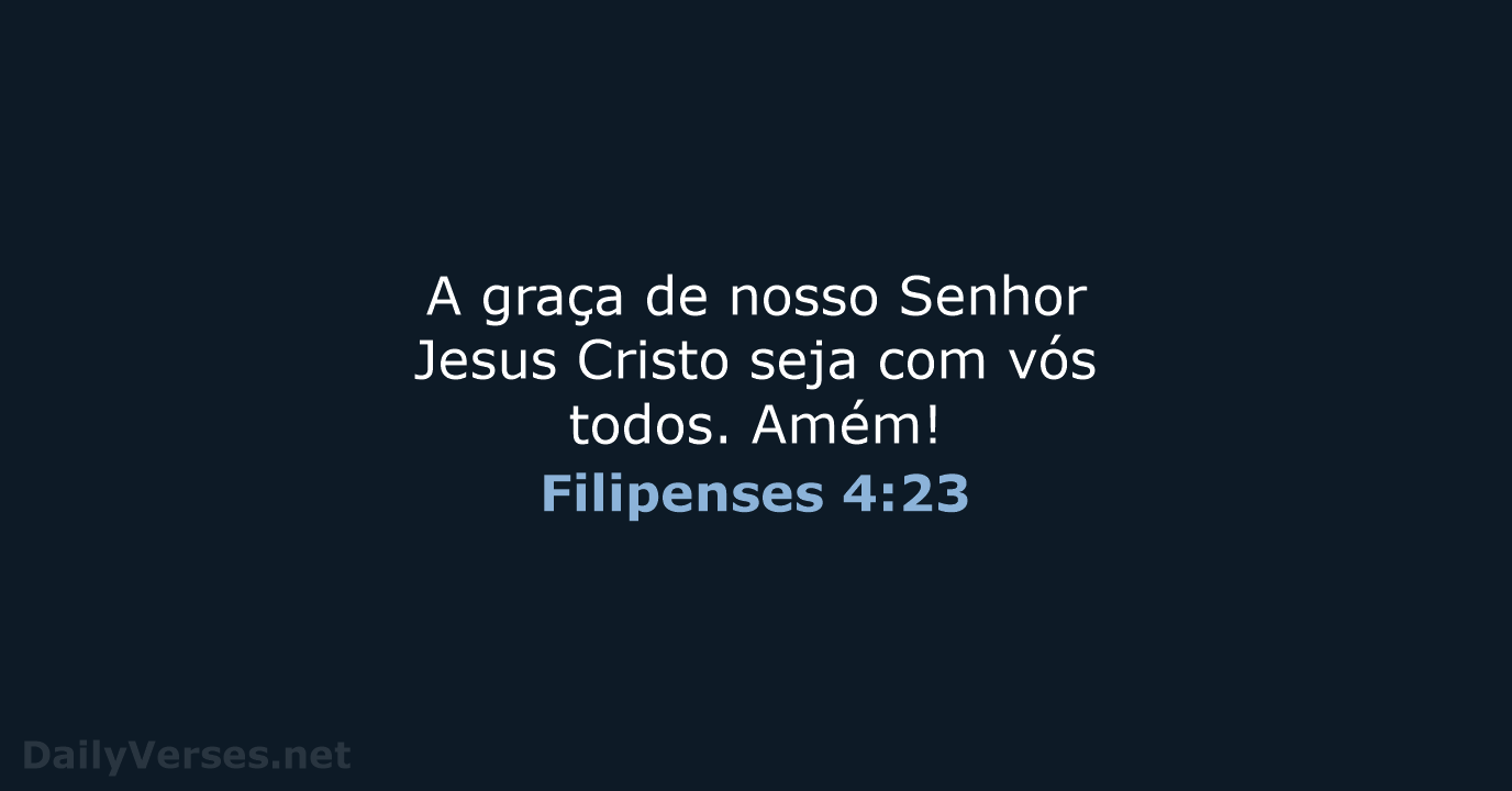 Filipenses 4:23 - ARC