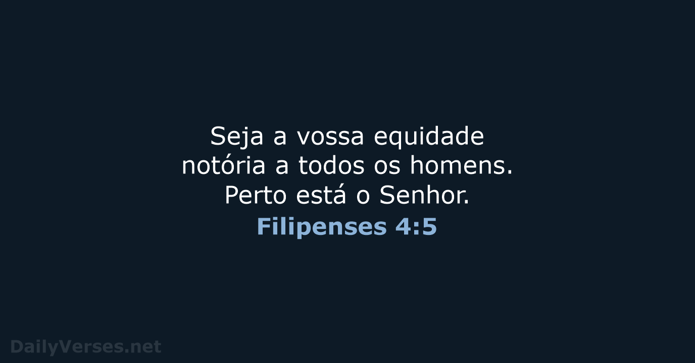 Filipenses 4:5 - ARC