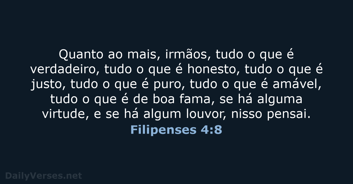Filipenses 4:8 - ARC
