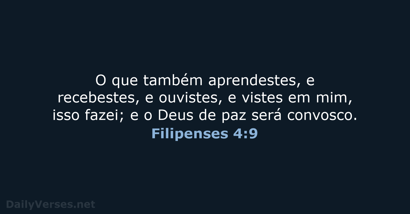 Filipenses 4:9 - ARC