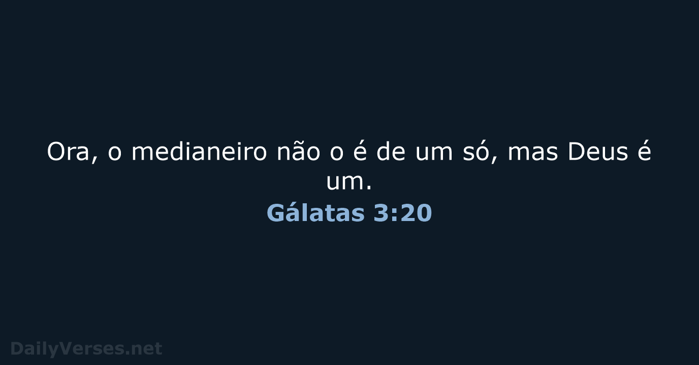 Gálatas 3:20 - ARC