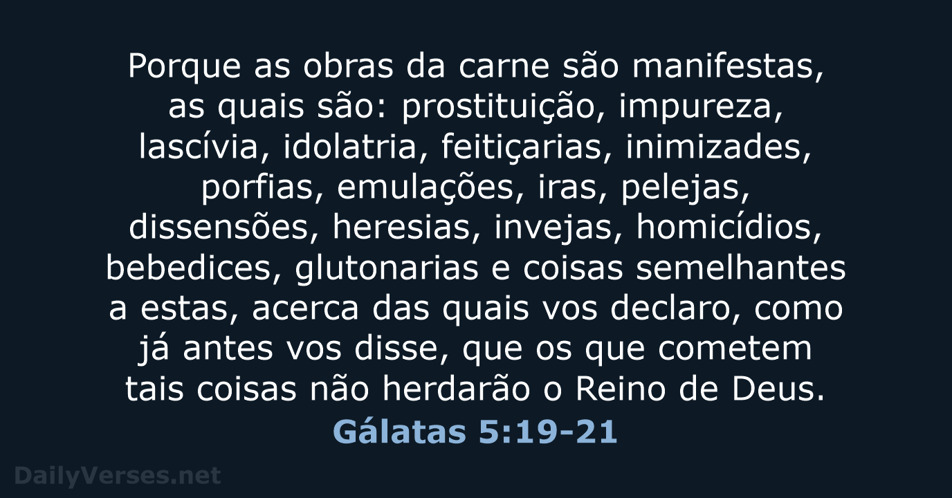 Gálatas 5:19-21 - ARC