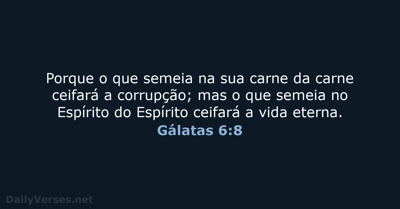 Gálatas 6:8 - ARC