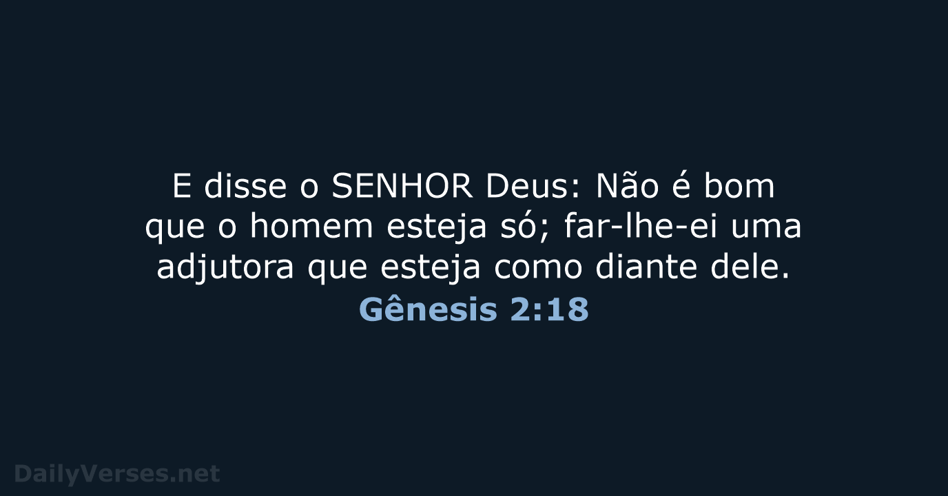 Gênesis 2:18 - ARC
