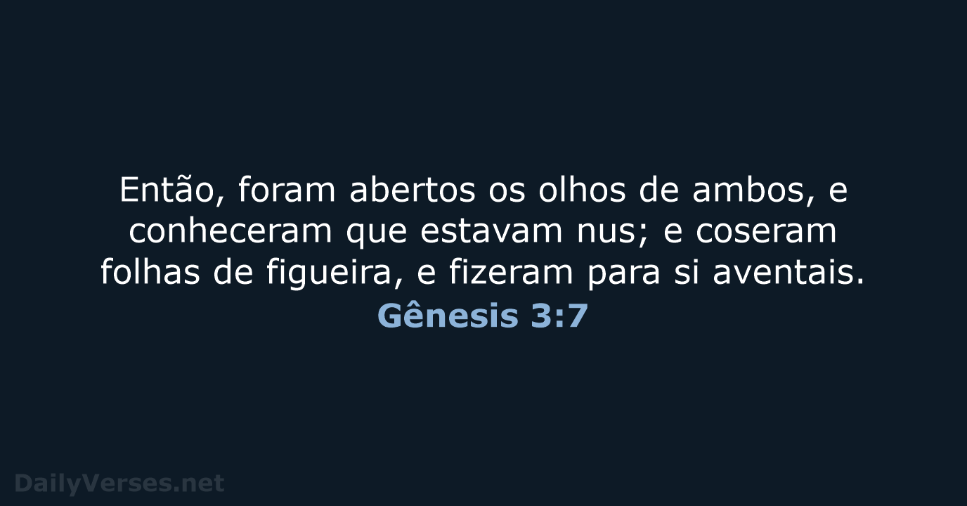 Gênesis 3:7 - ARC