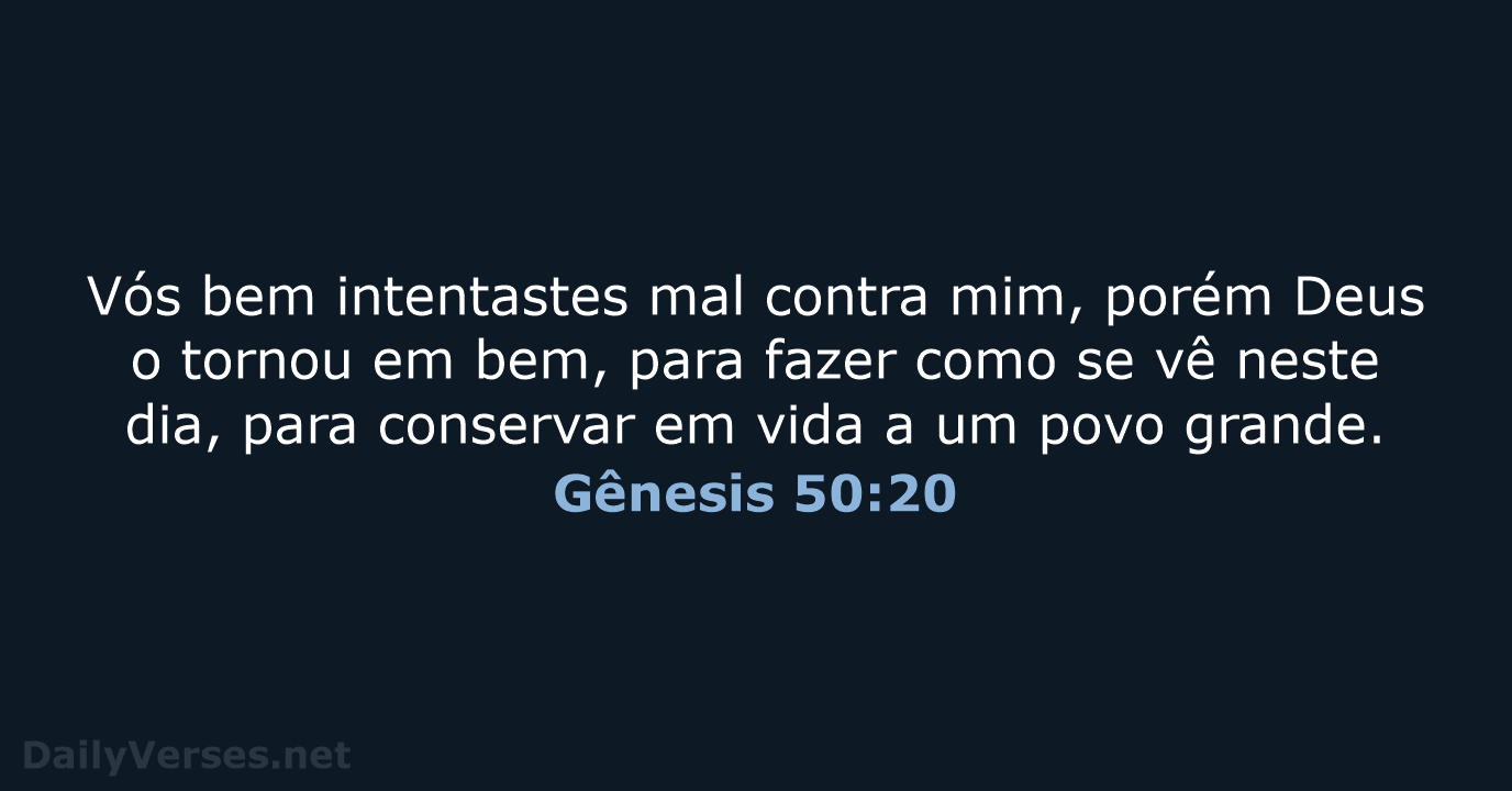 Gênesis 50:20 - ARC