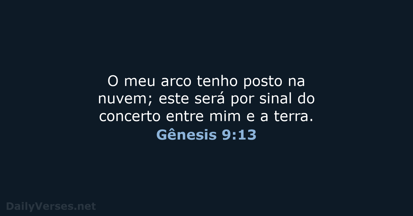 Gênesis 9:13 - ARC