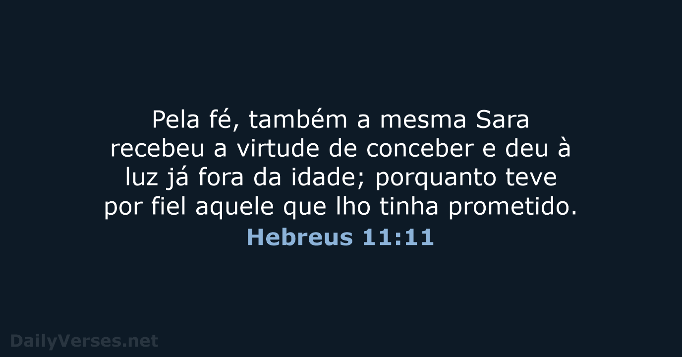 Hebreus 11:11 - ARC