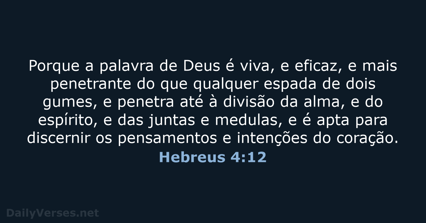 Hebreus 4:12 - ARC