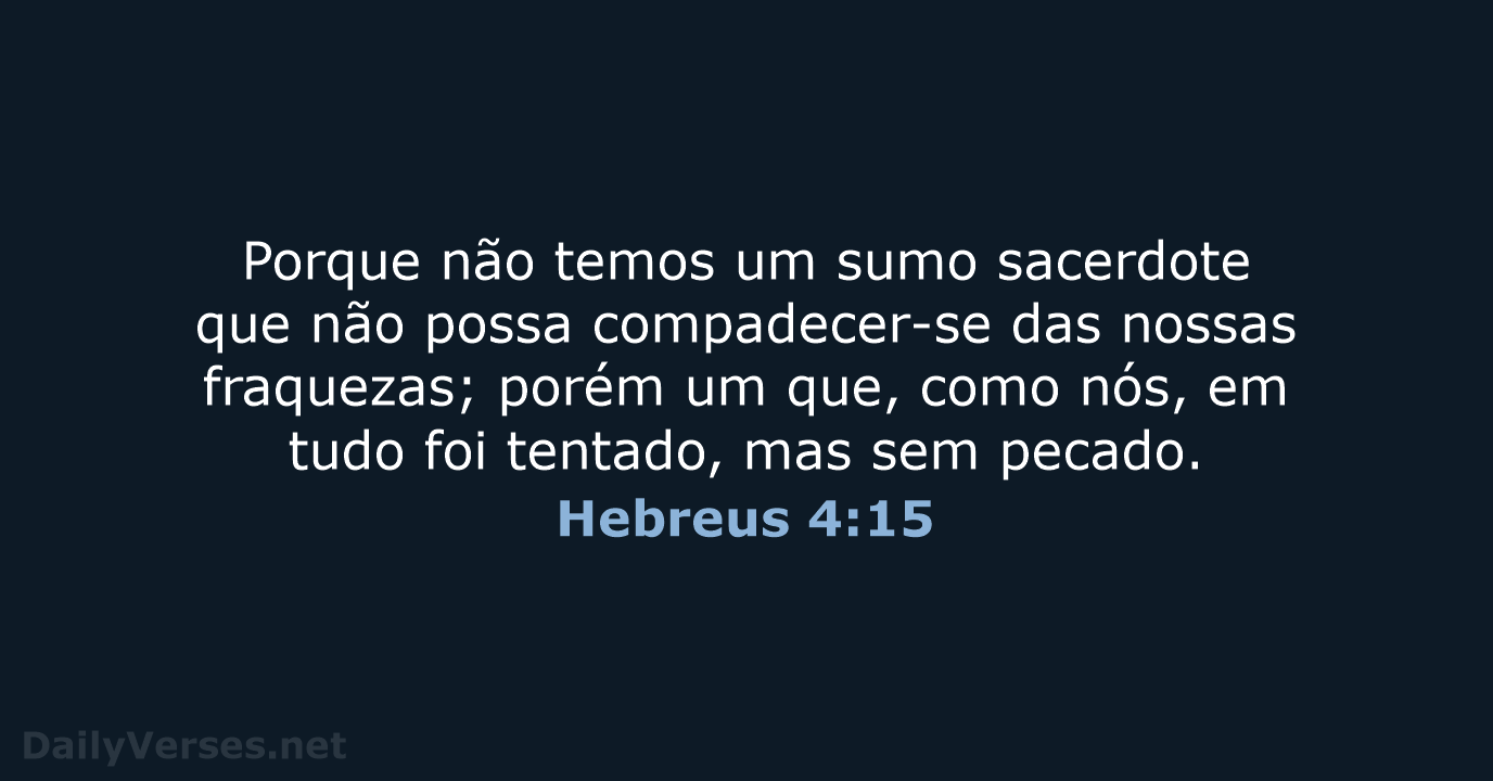 Hebreus 4:15 - ARC