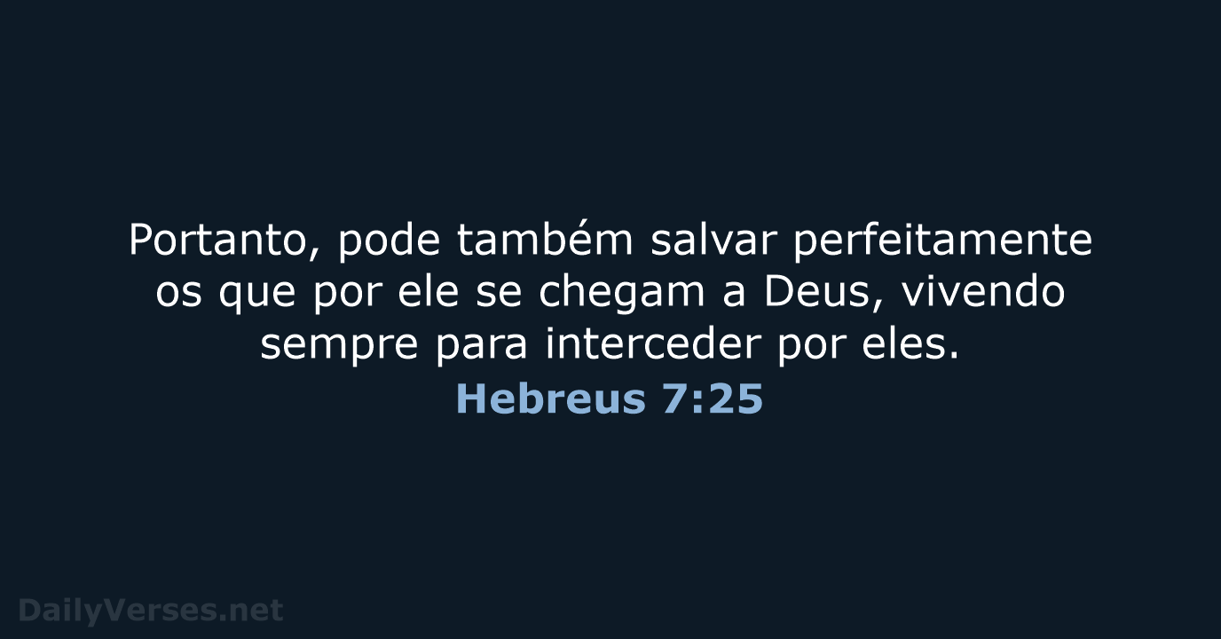 Hebreus 7:25 - ARC