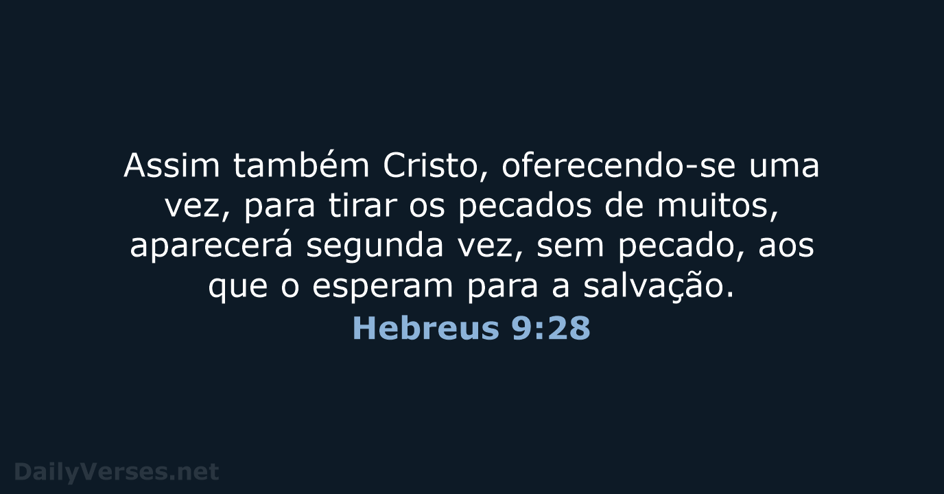 Hebreus 9:28 - ARC