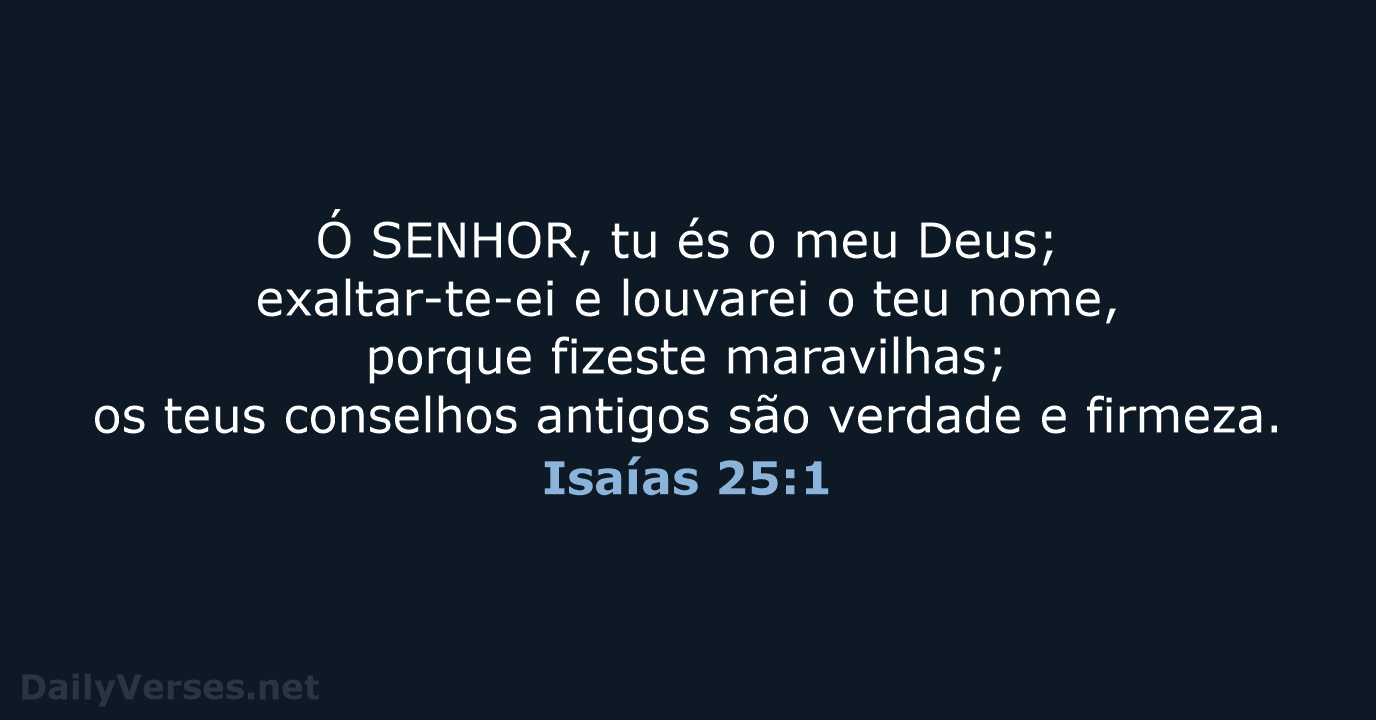 Isaías 25:1 - ARC