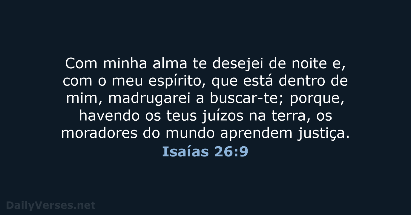 Isaías 26:9 - ARC