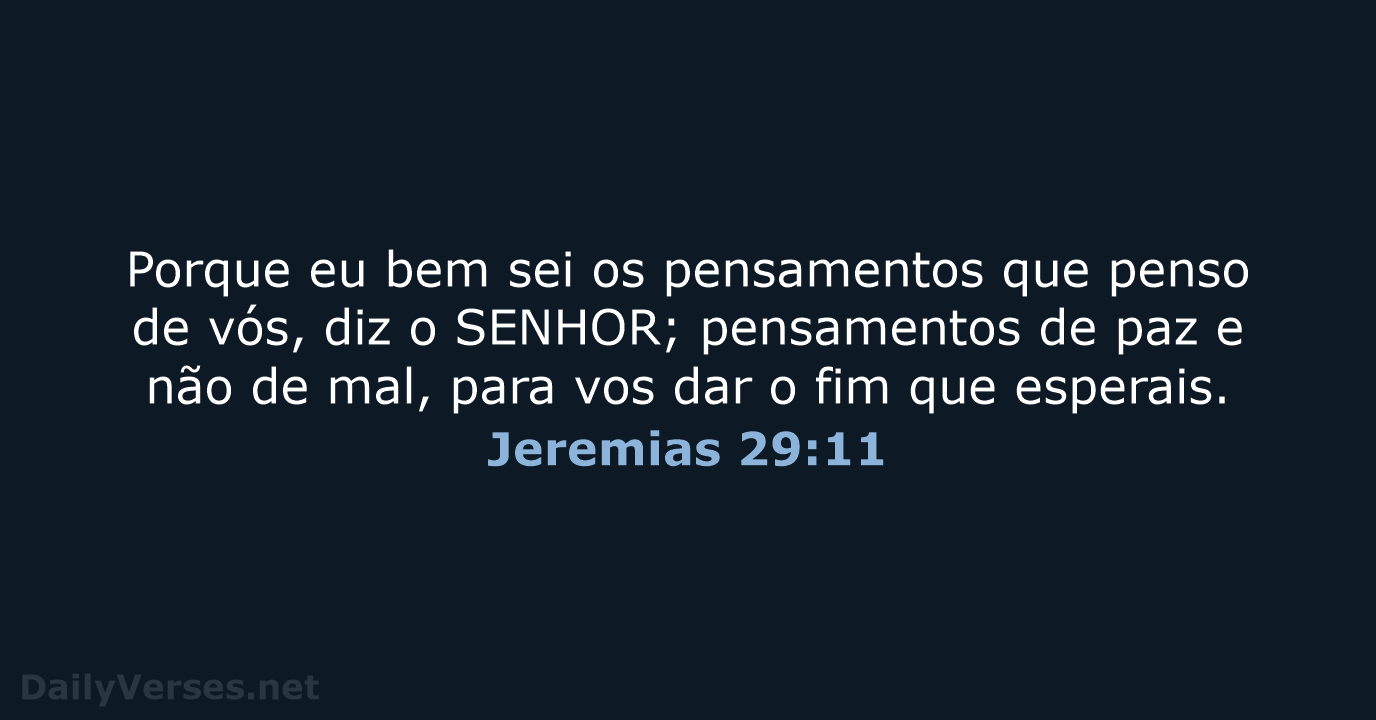 Jeremias 29:11 - ARC