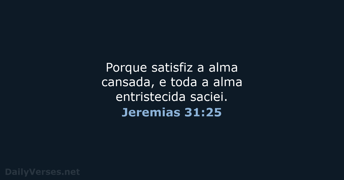 Jeremias 31:25 - ARC