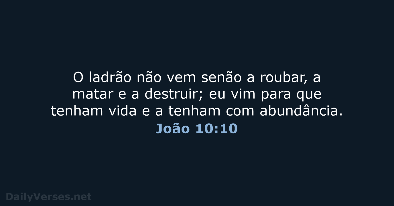 João 10:10 - ARC