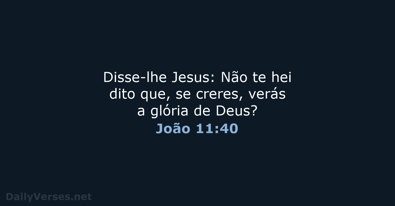 João 11:40 - ARC