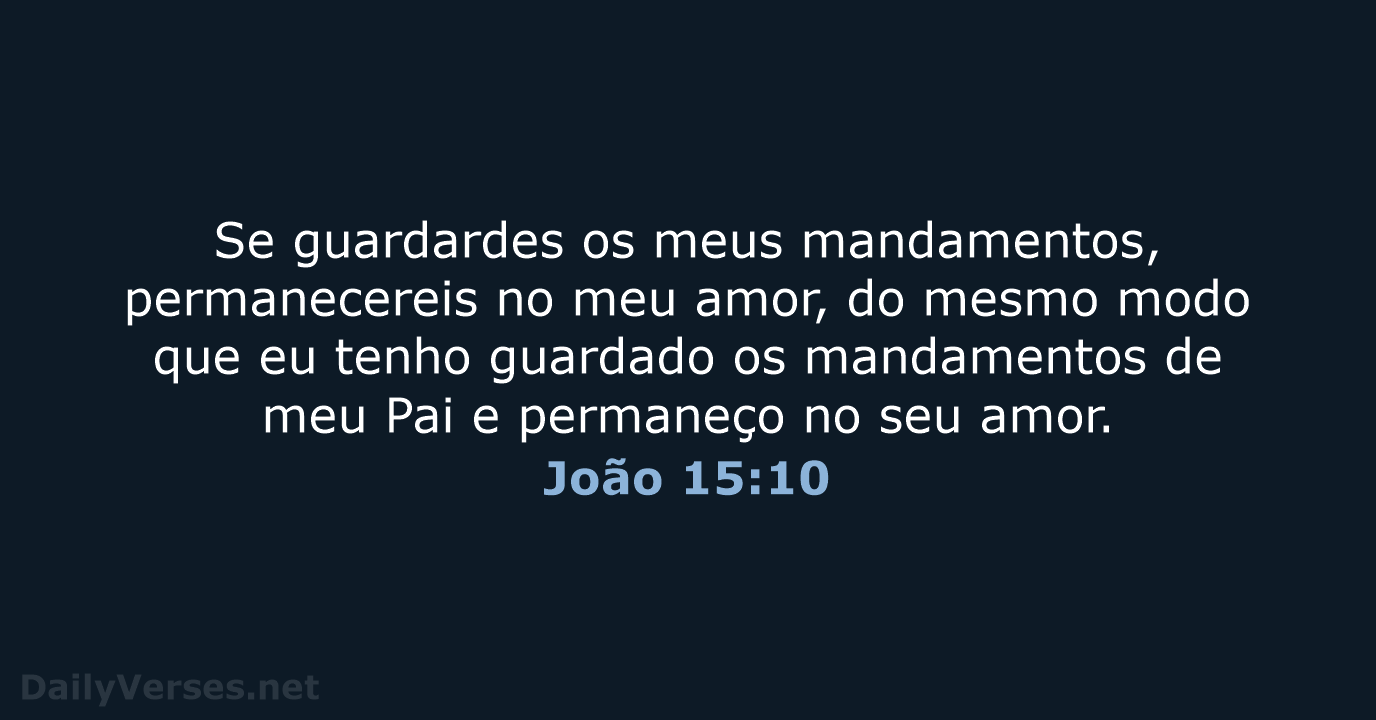 João 15:10 - ARC