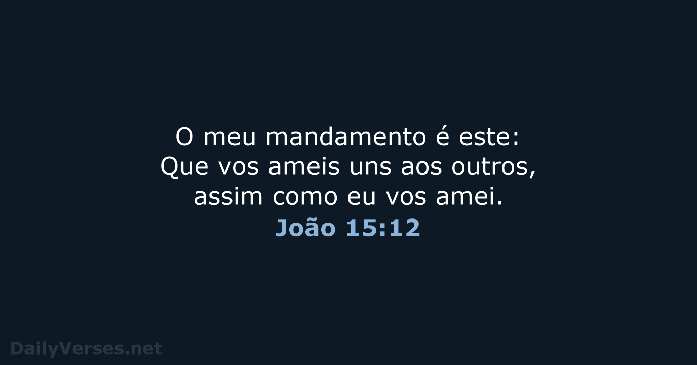 João 15:12 - ARC