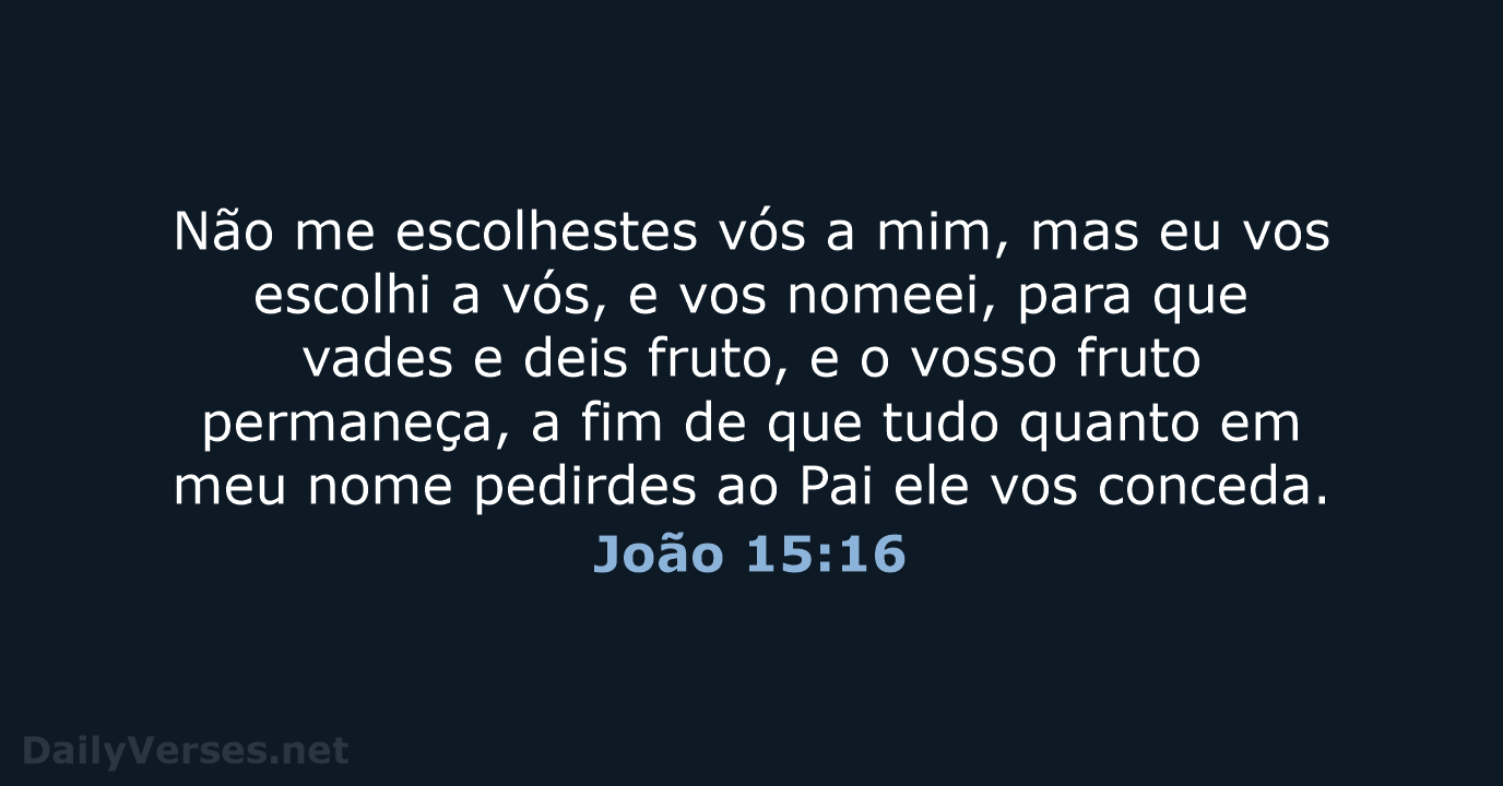 João 15:16 - ARC