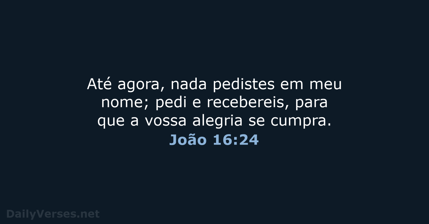 João 16:24 - ARC