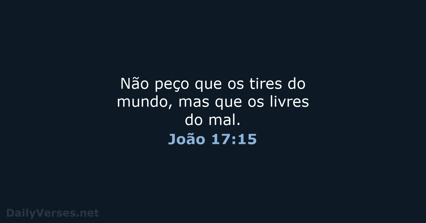 João 17:15 - ARC