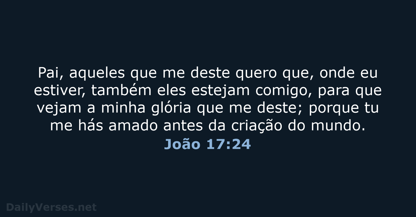 João 17:24 - ARC