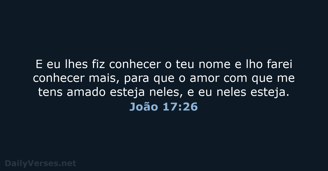 João 17:26 - ARC
