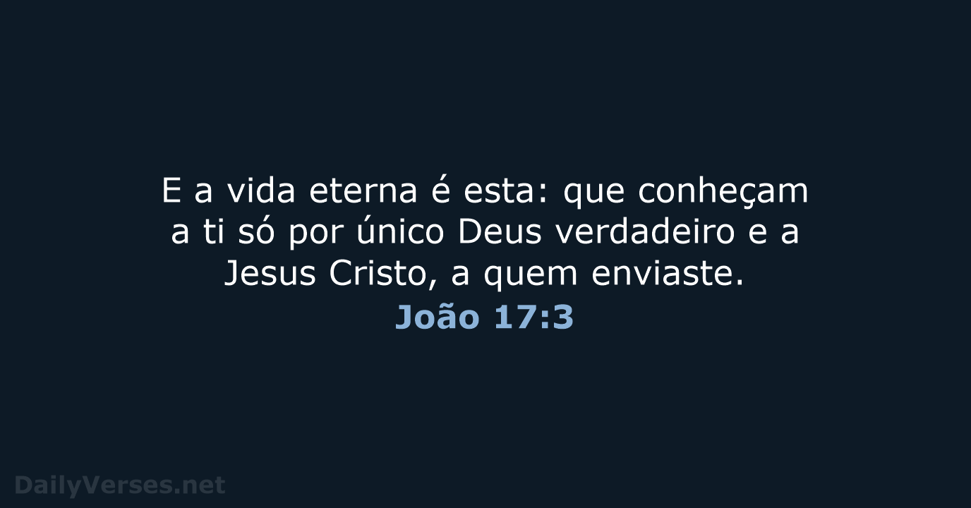 João 17:3 - ARC