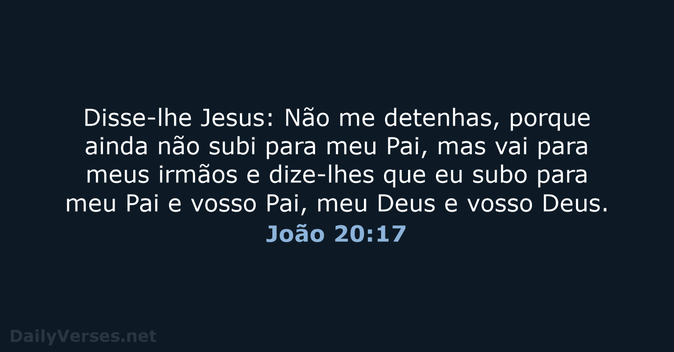 João 20:17 - ARC