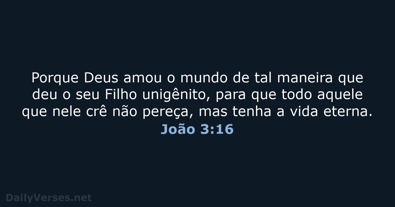 João 3:16 - ARC