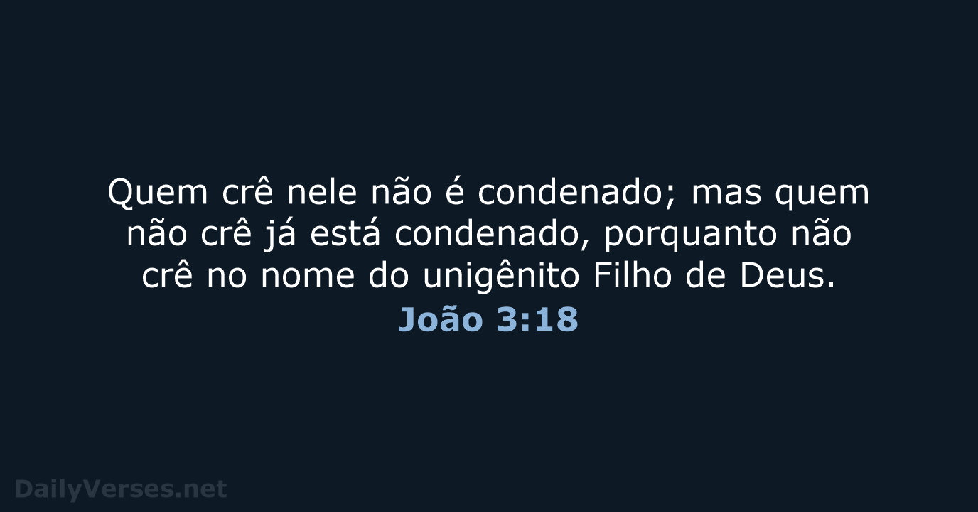 João 3:18 - ARC