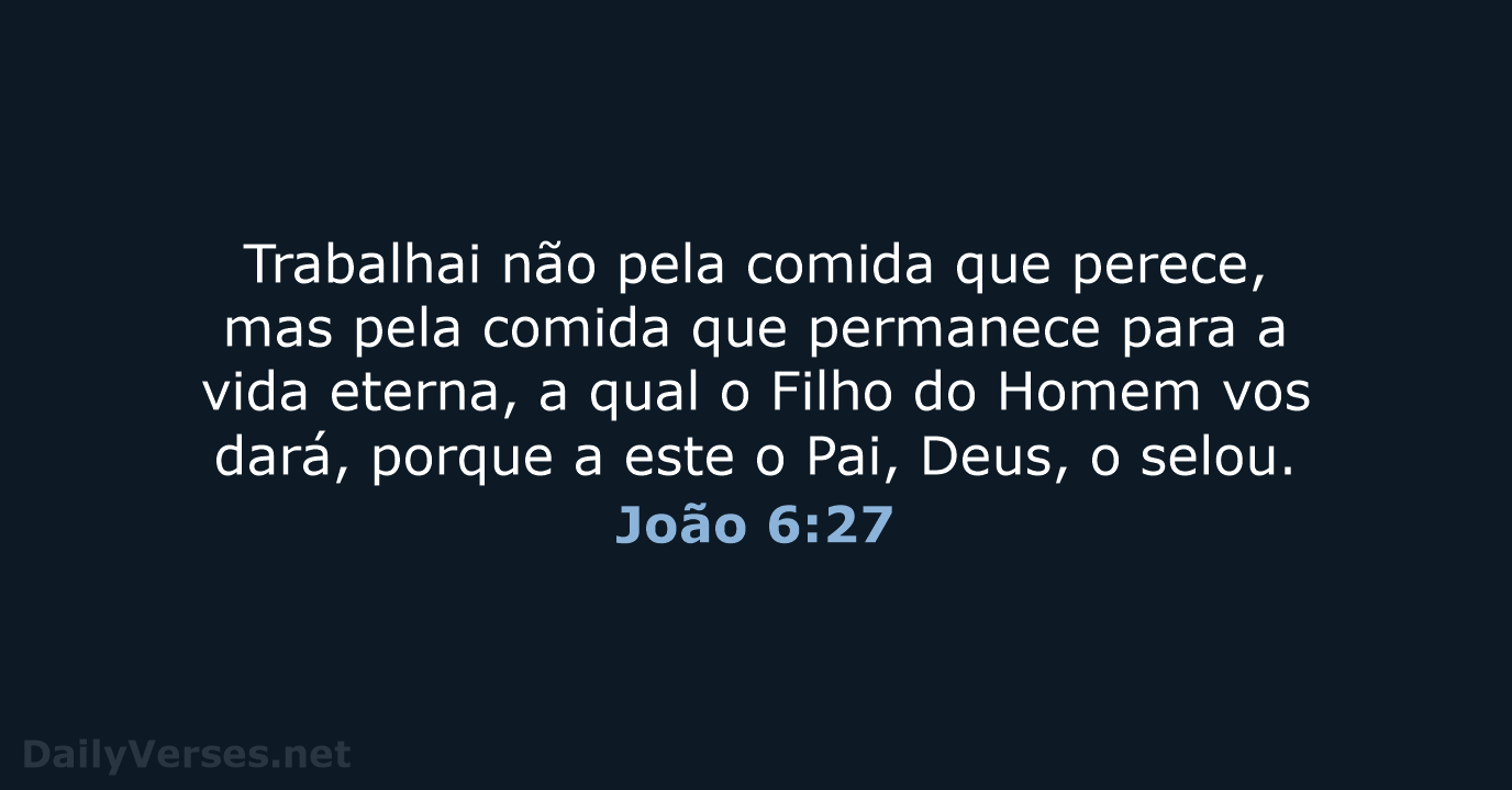 João 6:27 - ARC