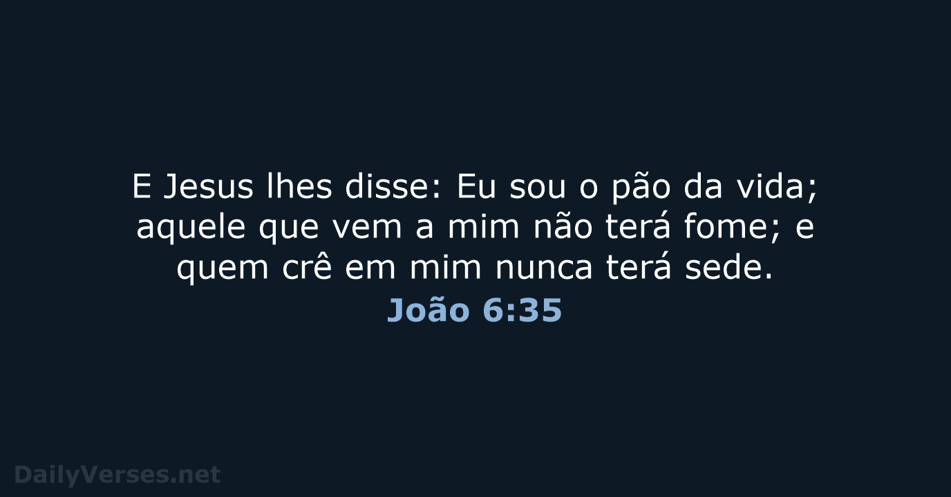 João 6:35 - ARC