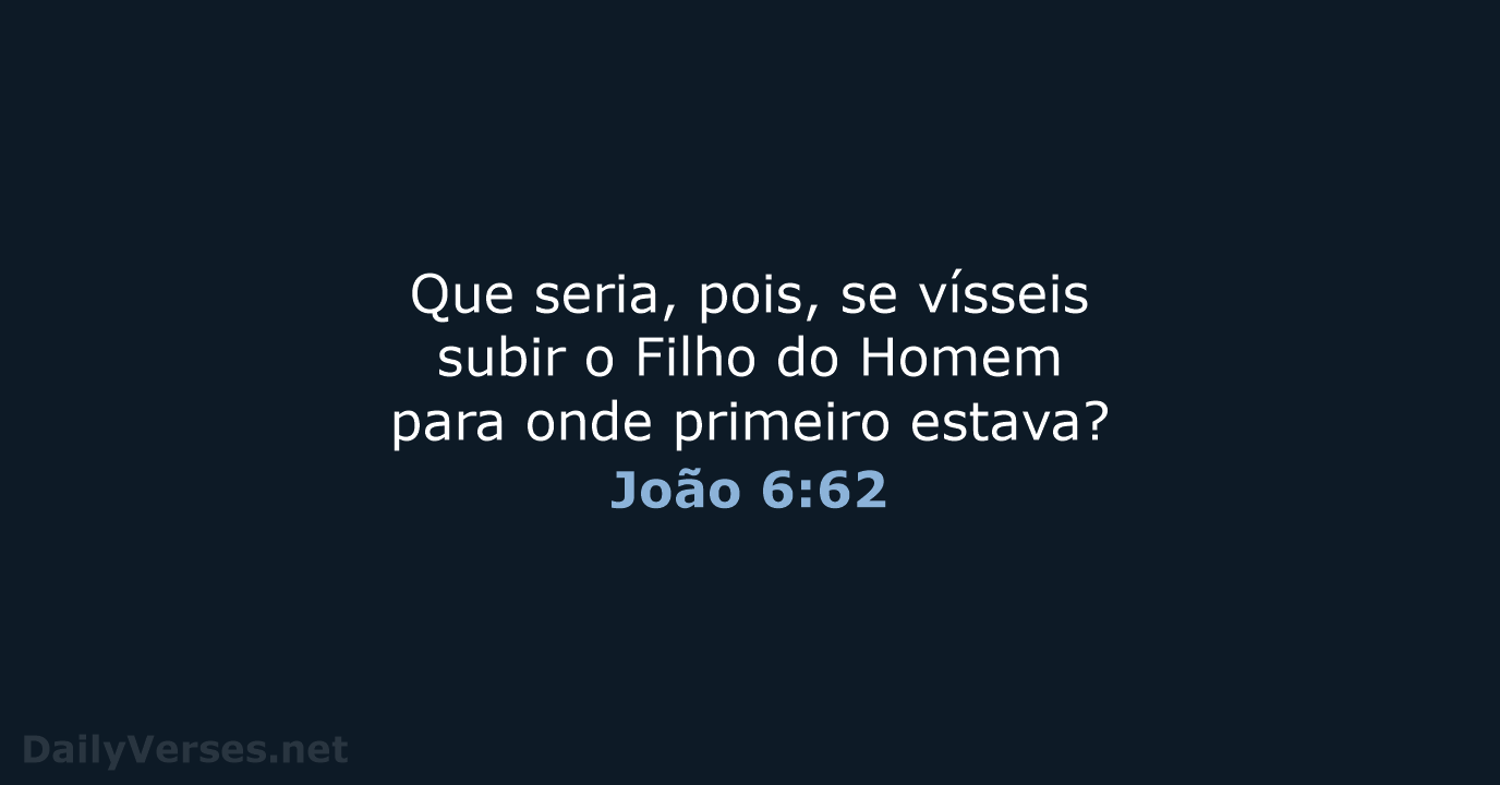 João 6:62 - ARC