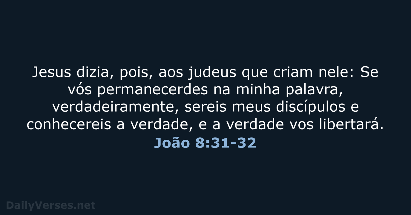 João 8:31-32 - ARC