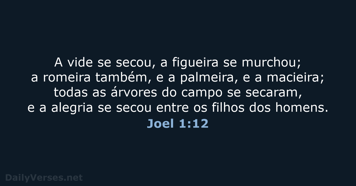 Joel 1:12 - ARC