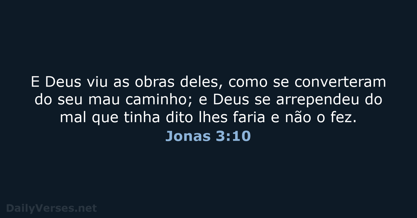 Jonas 3:10 - ARC