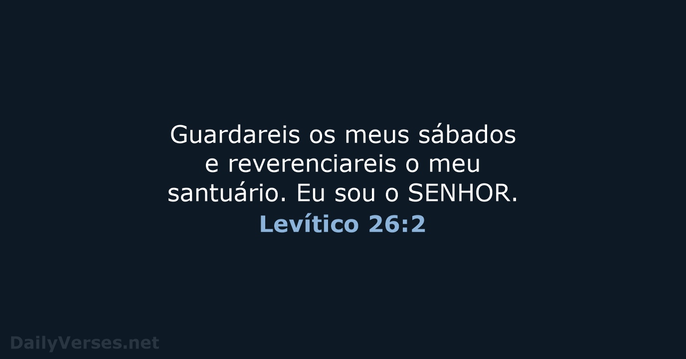 Levítico 26:2 - ARC