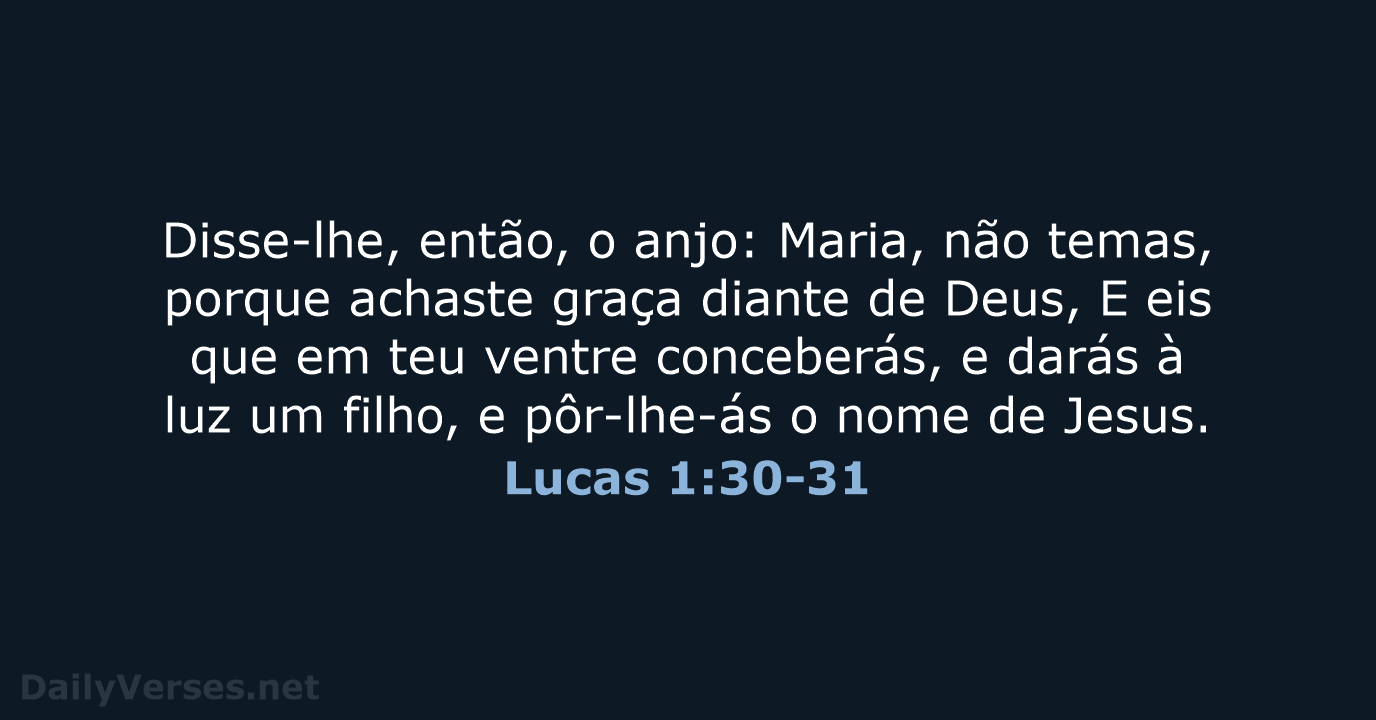 Lucas 1:30-31 - ARC