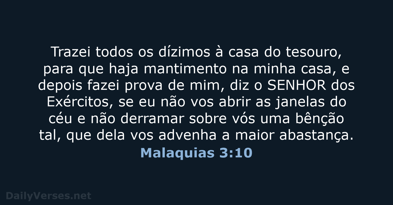 Malaquias 3:10 - ARC