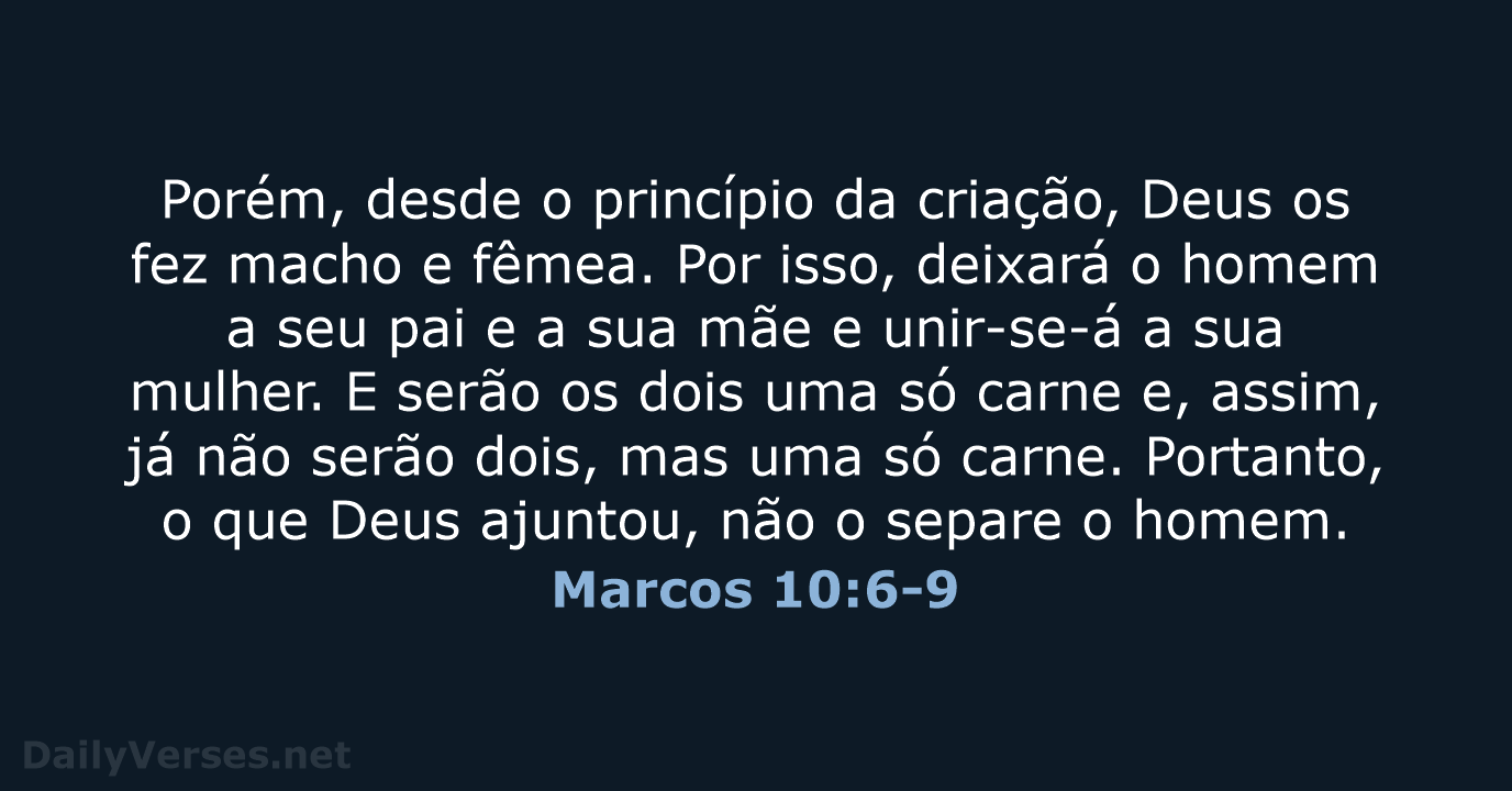 Marcos 10:6-9 - ARC