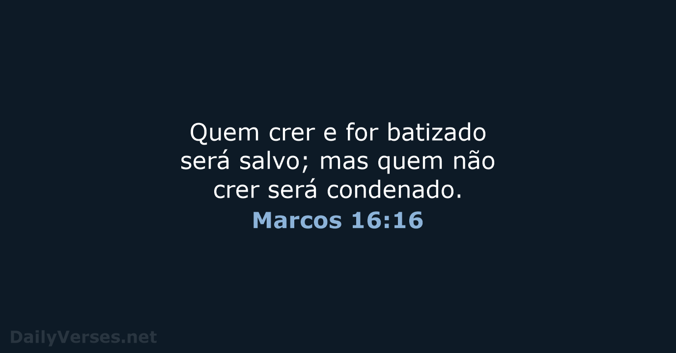 Marcos 16:16 - ARC