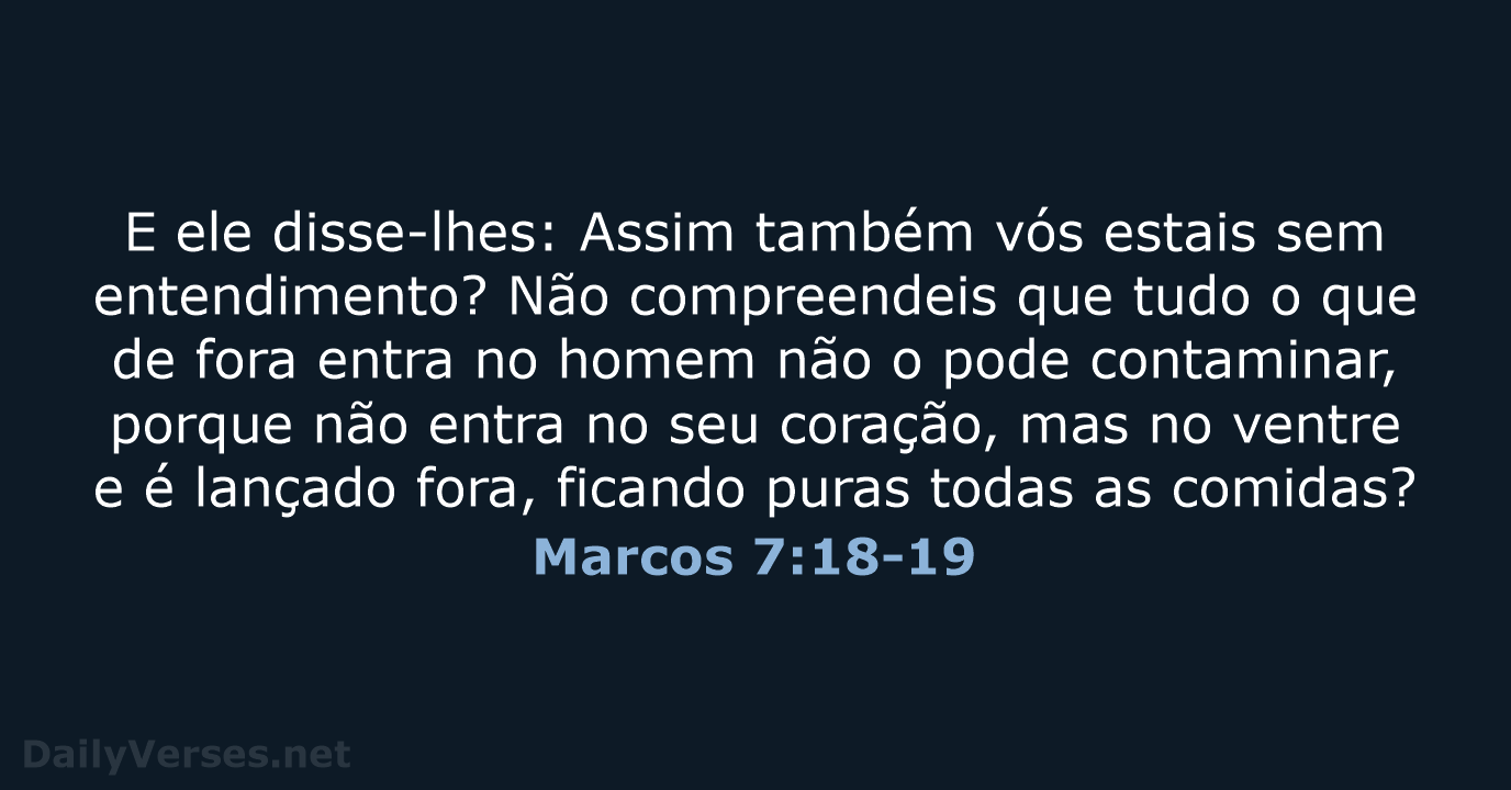 Marcos 7:18-19 - ARC